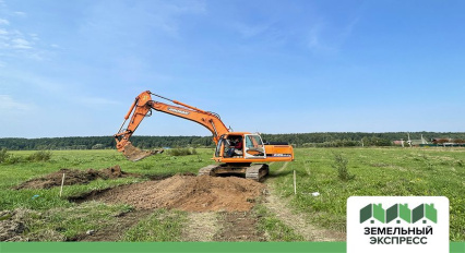 Нарезка внутрипоселковых дорог в поселке Фаворит